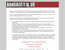 Tablet Screenshot of bondageflix.us